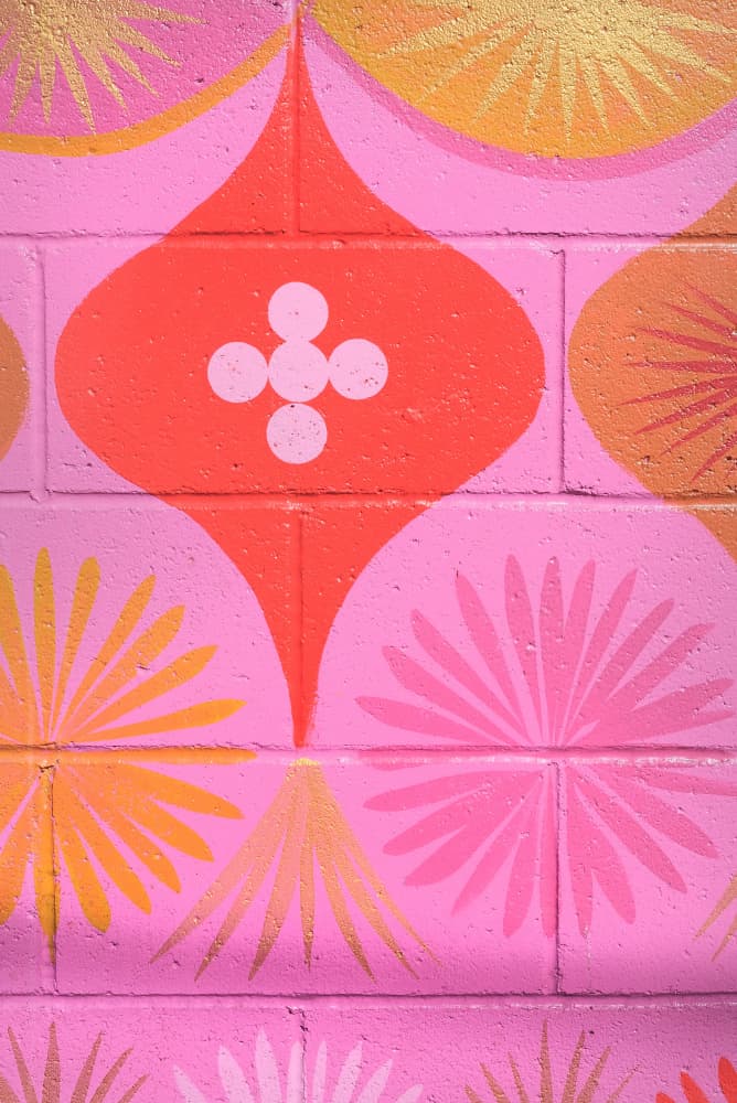 Vibrant Retro Wall Pattern by Old Artists Studio III — canvas wall art