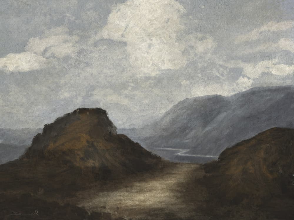 Mountains by Dan Hobday — canvas wall art