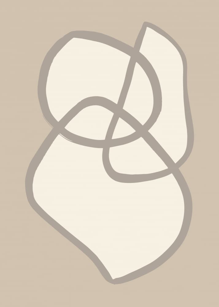 Intertwined Organic Lines by Old Artists Studio — canvas wall art