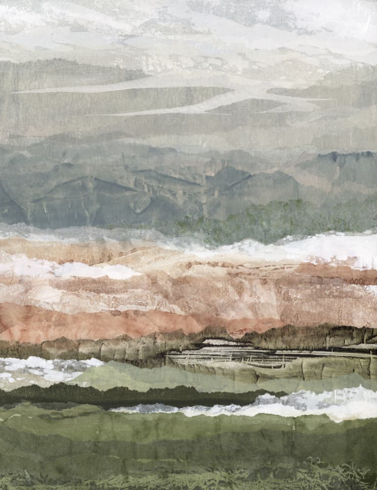 Serene Mountain Layers by Lara Eckerman — canvas wall art