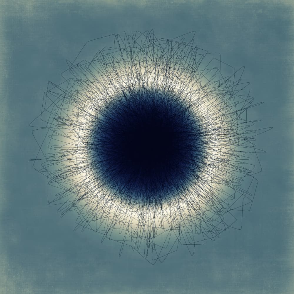 Glowing Abstract Circle by Angelo Cerantola — canvas wall art