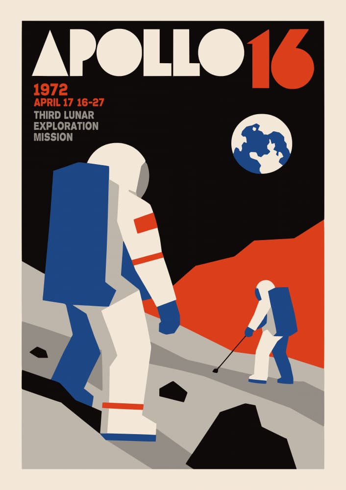 Apollo Moon Explorers by Patryk Krygowski — canvas wall art