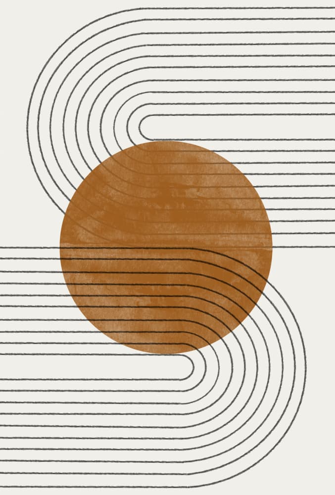 Curved Echoes by THE MIUUS STUDIO — canvas wall art