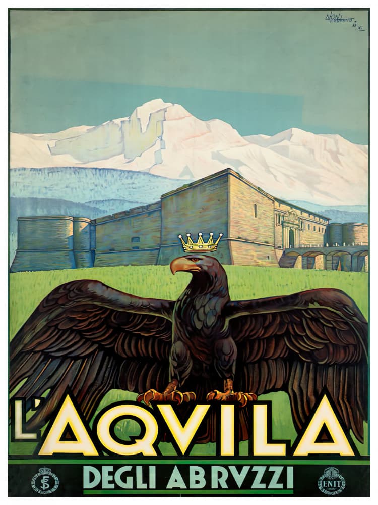Crowned Eagle Castle Landscape by Chad Hyde — canvas wall art