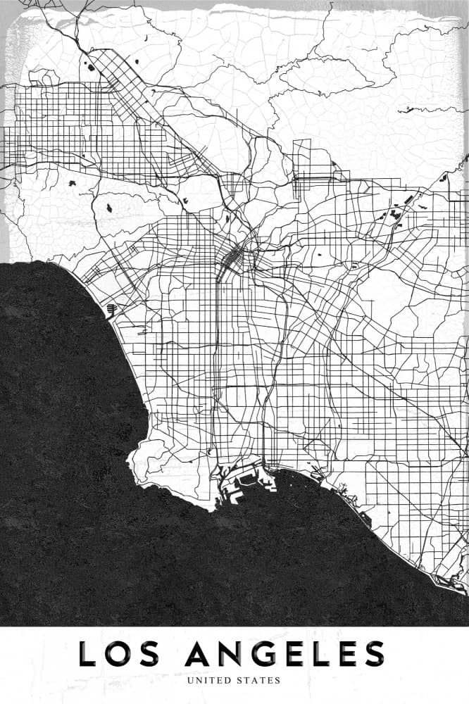 Los Angeles   La by StudioSix — canvas wall art