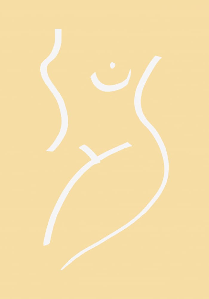 Minimalist Female Figure by Old Artists Studio — canvas wall art