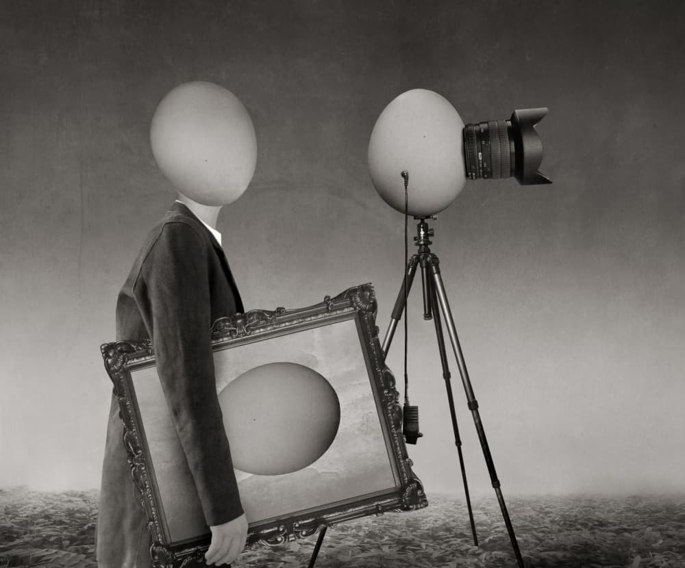 Surreal Egg Photographer by Biao  Huang — canvas wall art