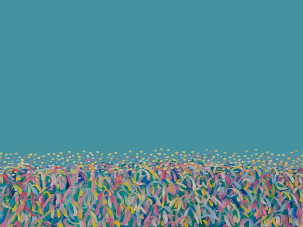 Colorful Abstract Garden by Helen Joynson — canvas wall art
