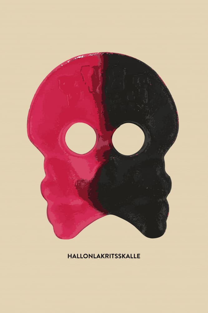 Pink Black Candy Skull by Andreas Magnusson — canvas wall art