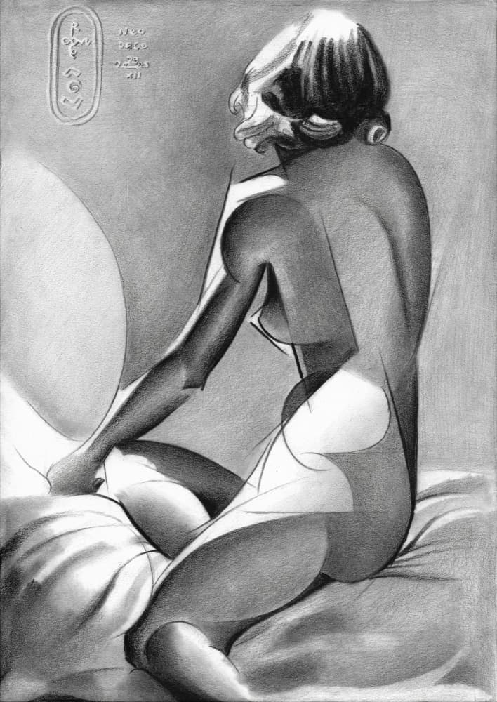 Graceful Female Nude by Corné Akkers — canvas wall art