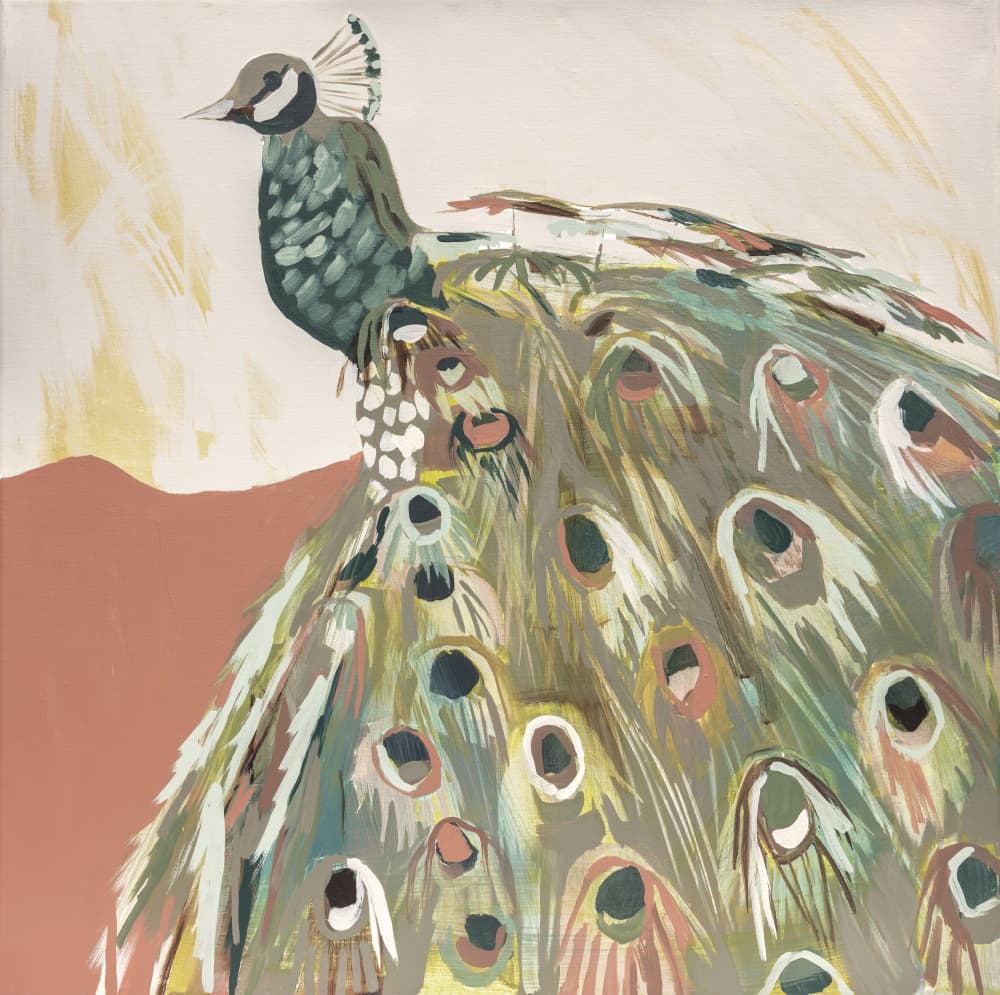 Peacock Salmon by Jenny Westenhofer — canvas wall art
