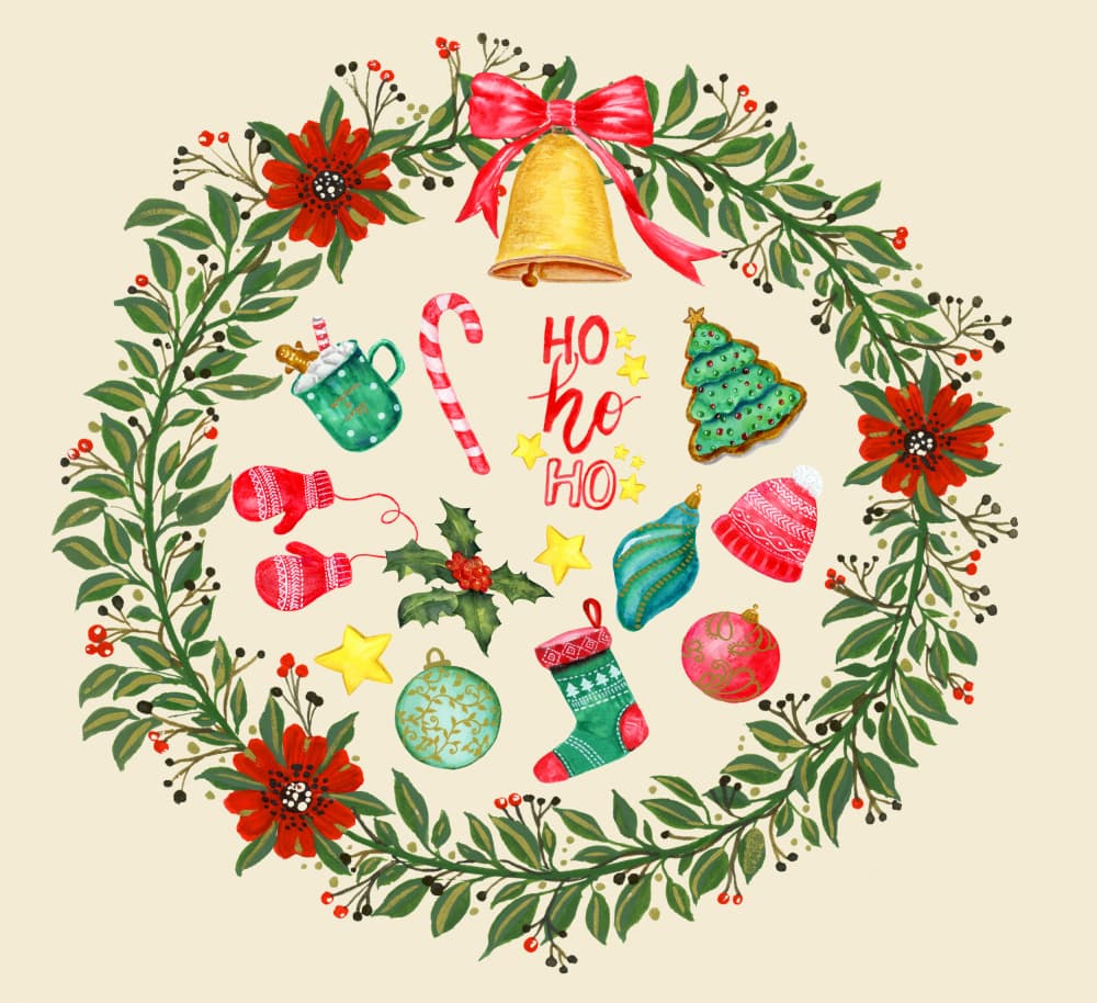 Festive Christmas Collection by Suchi Deb — canvas wall art