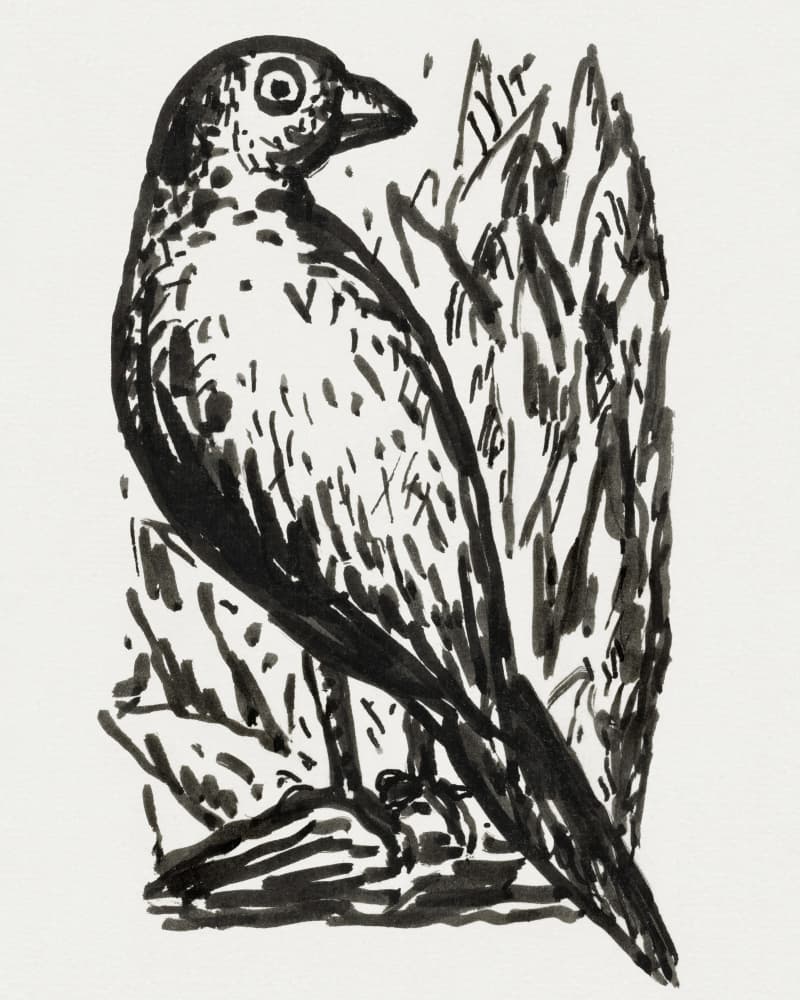 Bird (ca. 1891–1941) by Leo Gestel — canvas wall art