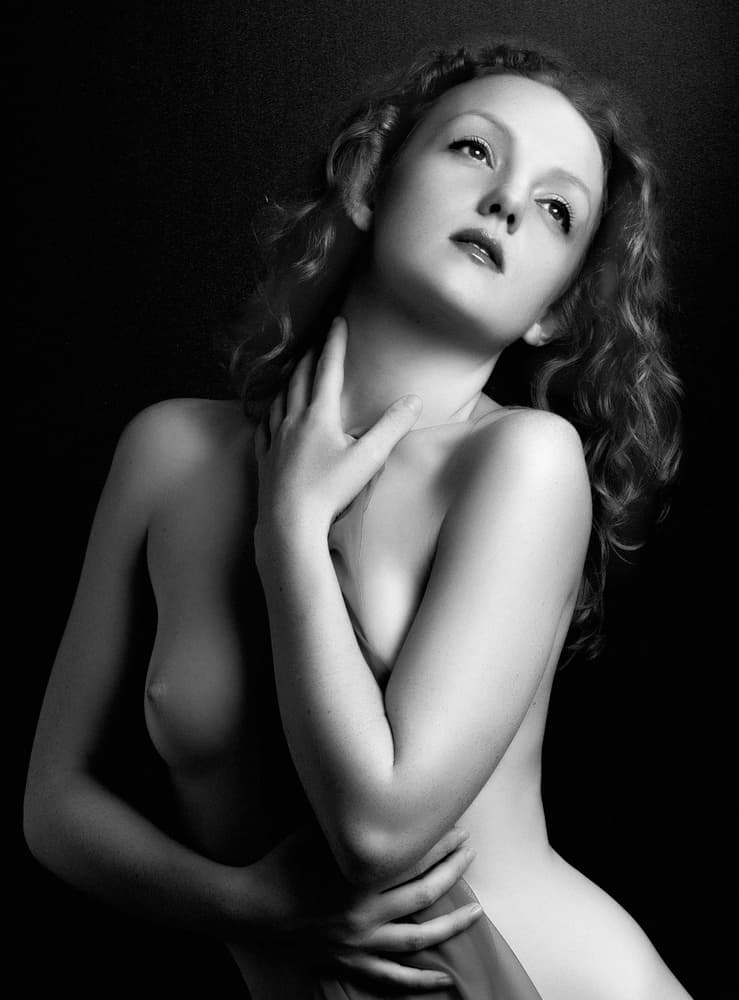 Pensive Graceful Nude by Peter Turner — canvas wall art