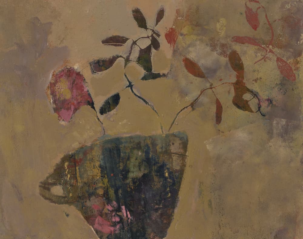 Abstract Floral Still Life by Lena Ru — canvas wall art