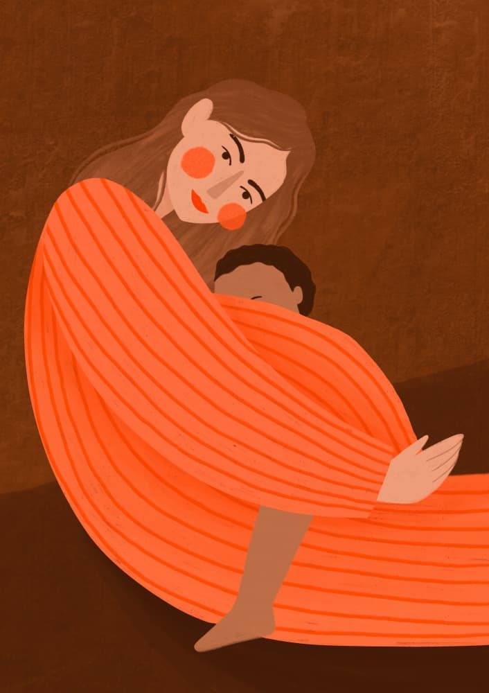 Loving Mother Child by Bea Müller — canvas wall art