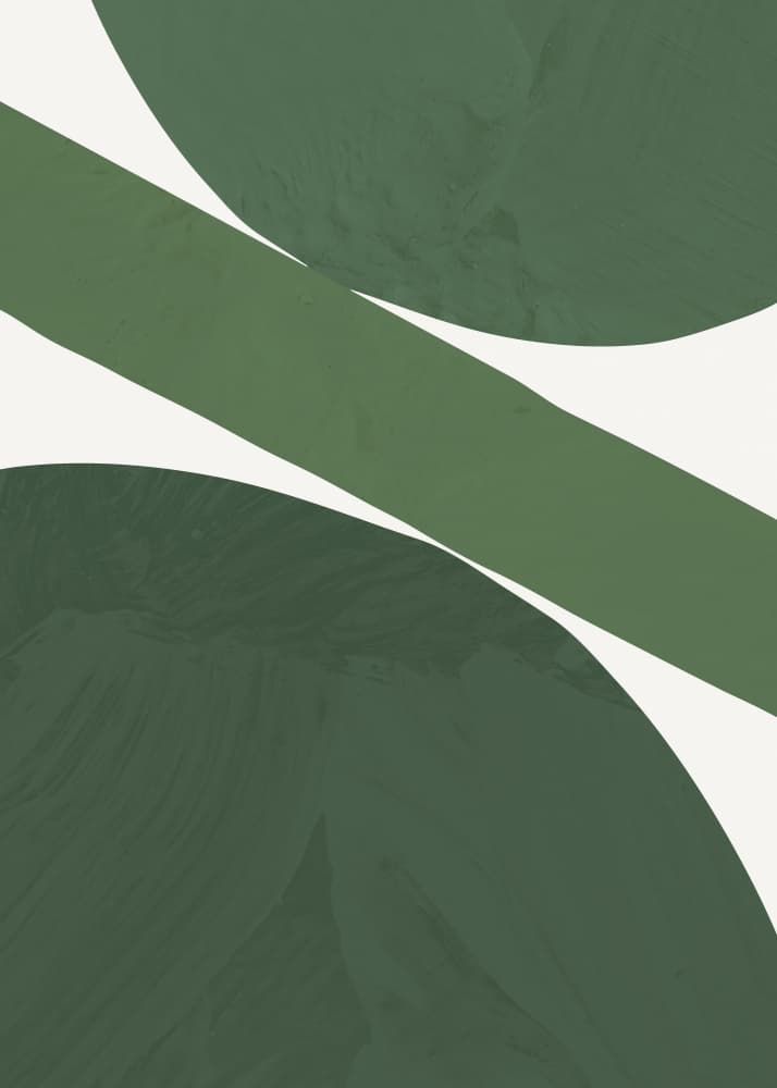 Organic Green Forms by Old Artists Studio — canvas wall art