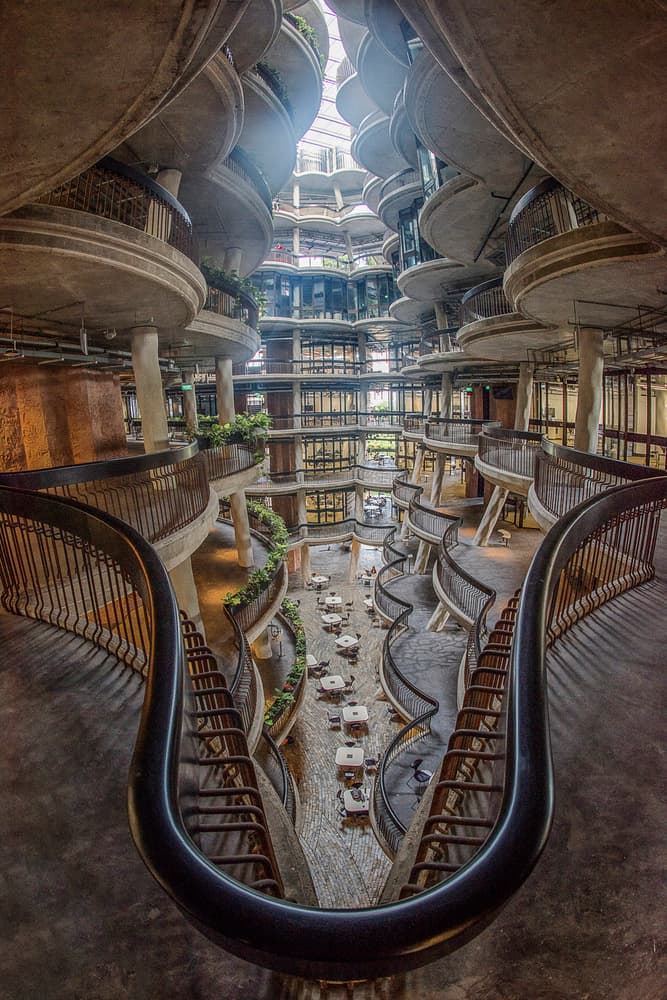 Winding Modern Atrium by PRADEEP RAJA — canvas wall art