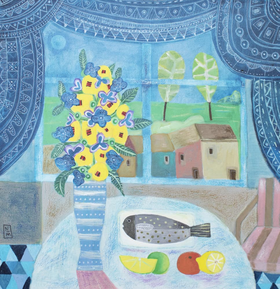 Moonlight  Table by Nathaniel Mather — canvas wall art