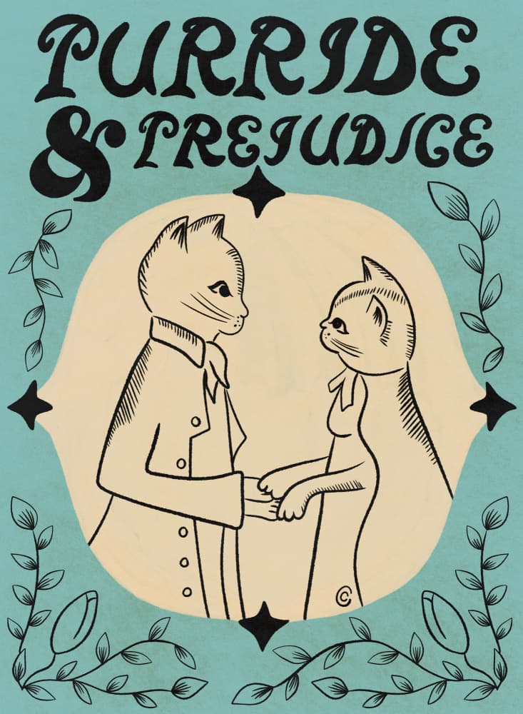 Purride and Prejudice by Carrie Cantwell — canvas wall art