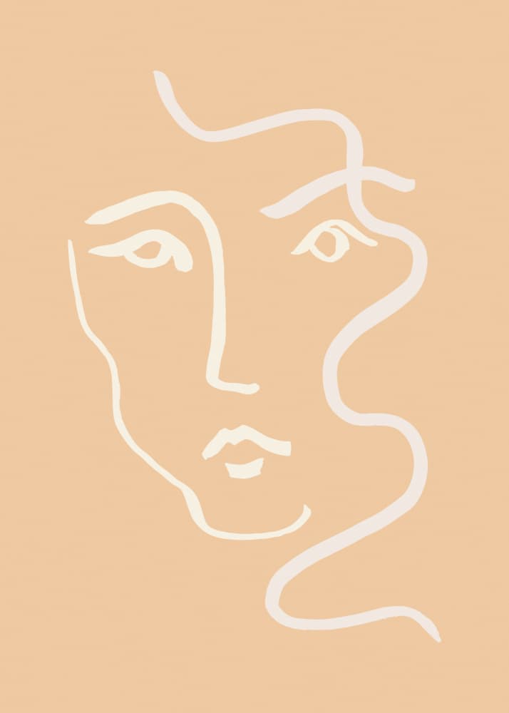 Serene Abstract Face by Old Artists Studio — canvas wall art