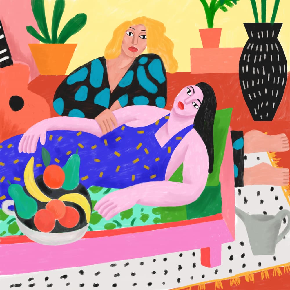 À La Maison by Cépé — canvas wall art