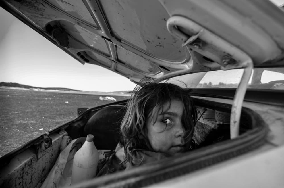 Girl in Car Trunk by Bünyamin çadırcı — canvas wall art