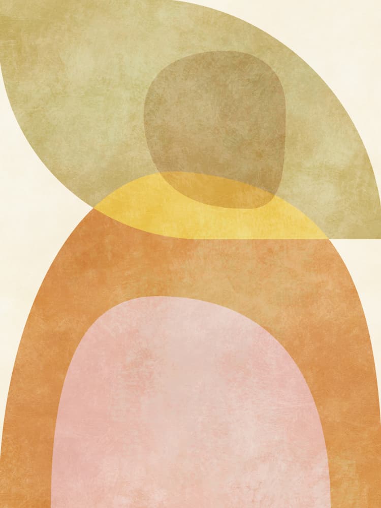Aqua Shapes3 Kopie by Ana Rut Bre — canvas wall art