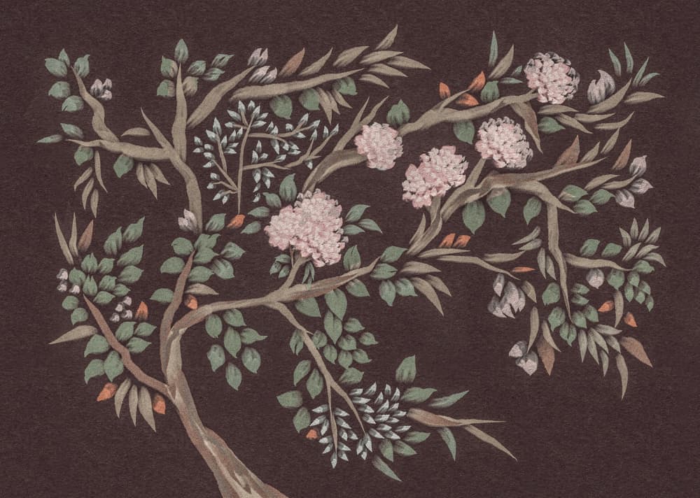 Pink Flowering Tree by Josie George — canvas wall art