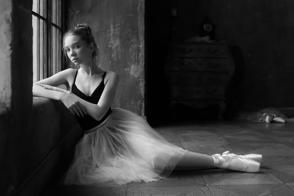 Ballerina By The Window by Victoria  Glinka — canvas wall art