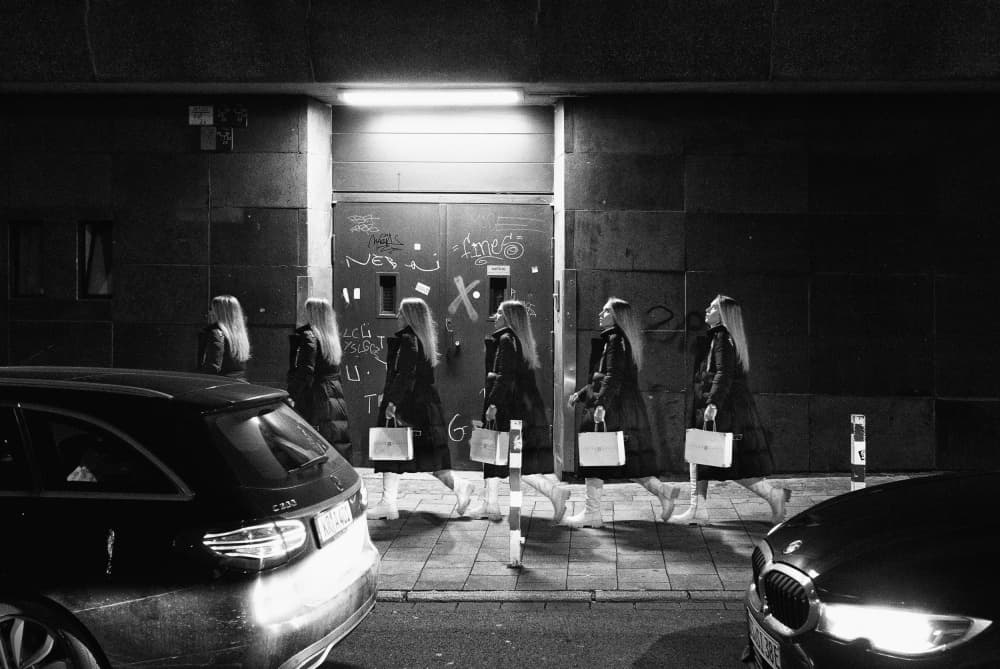 Phantom Shoppers Night by Adam Dauria ☂ — canvas wall art