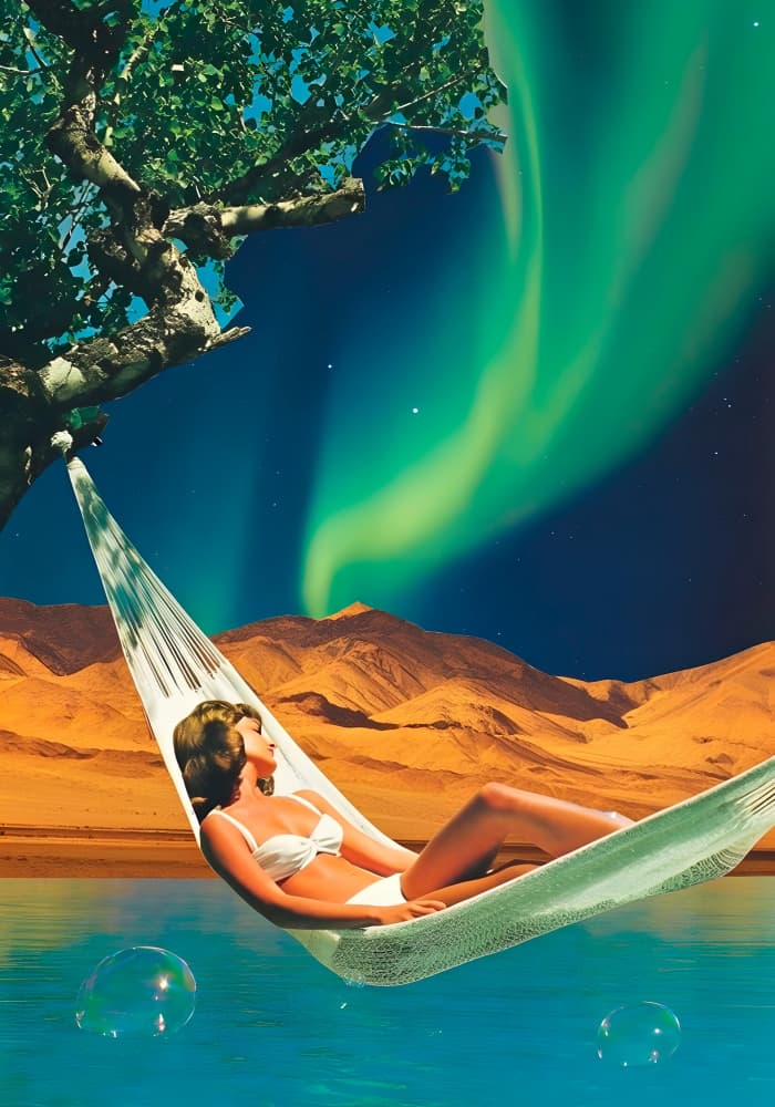 Aurora Hammock Dream by Dikhotomy — canvas wall art