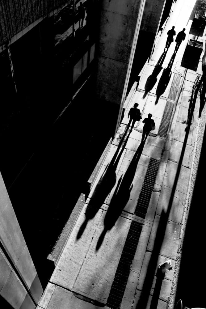 Long City Shadows by Jian Wang — canvas wall art