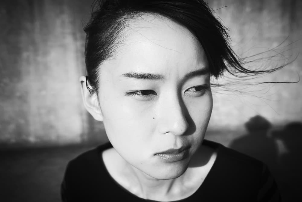Pensive Asian Portrait by Koji Sugimoto — canvas wall art