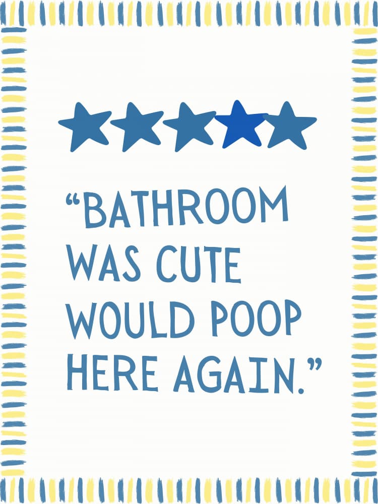 Cute Bathroom Quote by Jolly and Dash — canvas wall art