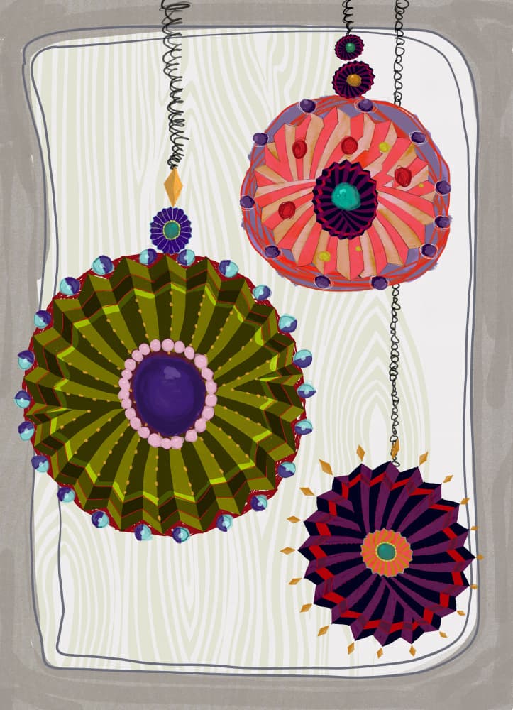 Colorful Ornate Medallions by XHOZUCAN — canvas wall art