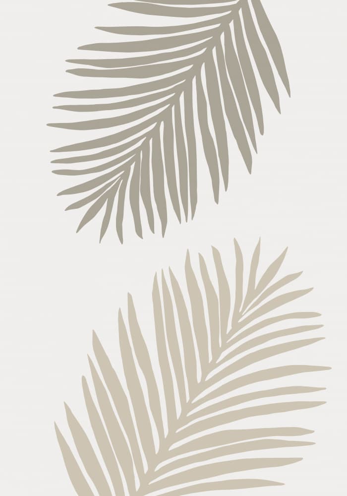 Soft Tropical Fronds by Old Artists Studio — canvas wall art