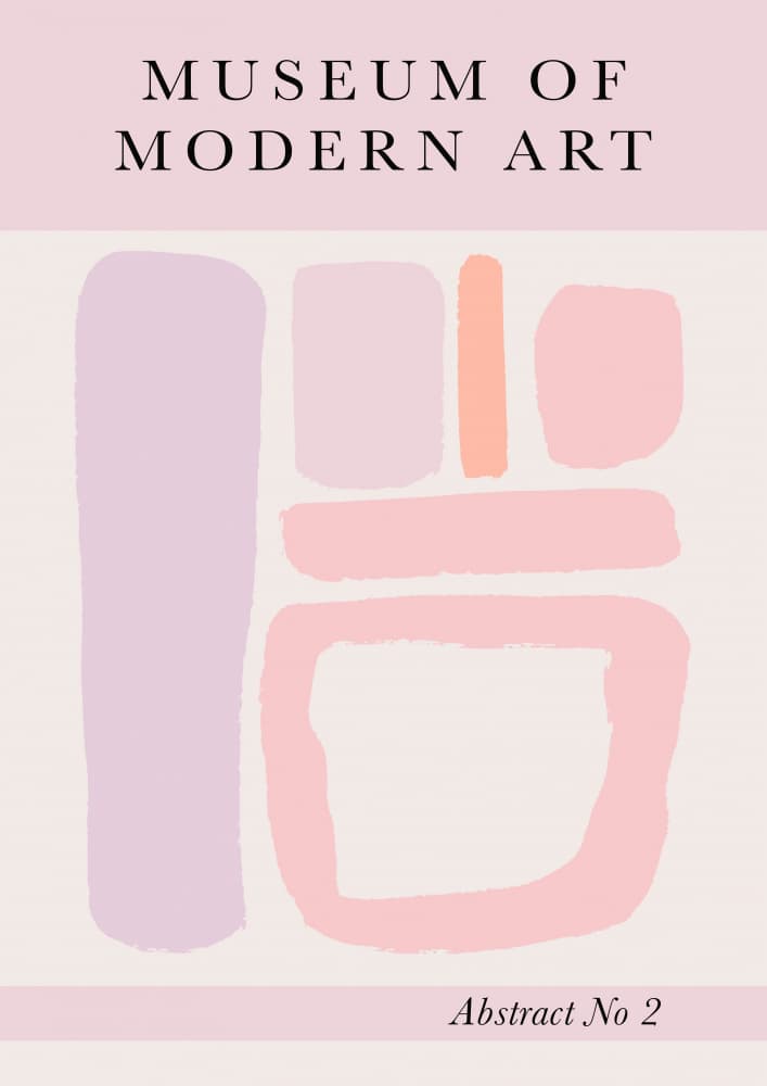 Abstract Pastel Shapes by Talitha McQueen — canvas wall art