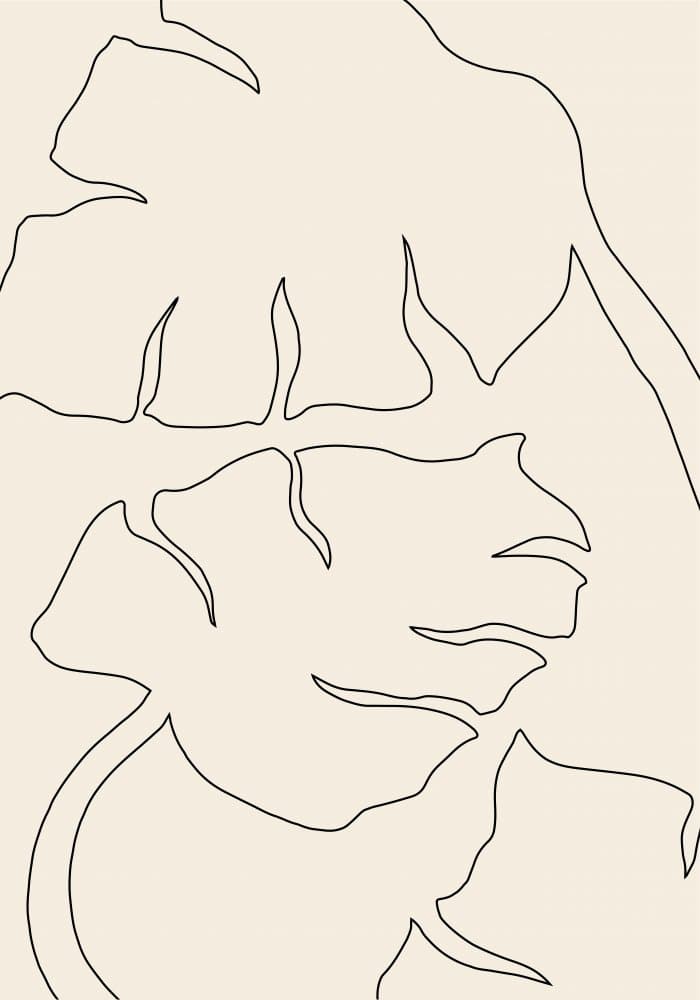 Botanical Line Art by Old Artists Studio — canvas wall art