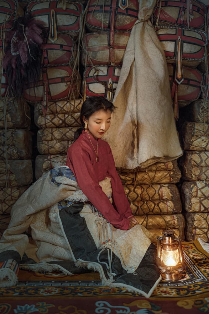 Serene Cultural Portrait by 吴子诚WuZiCheng — canvas wall art