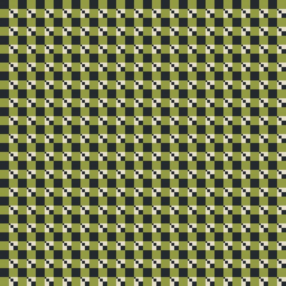 Olive Pixel Grid by Little Dean — canvas wall art