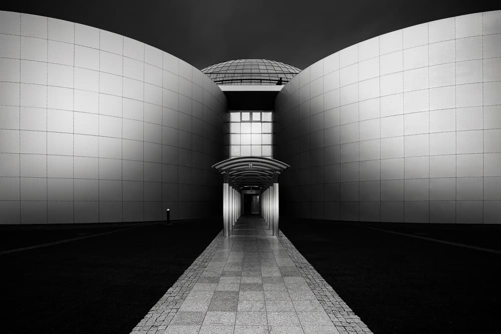 Curved Modern Architecture by Oliver Buchmann — canvas wall art