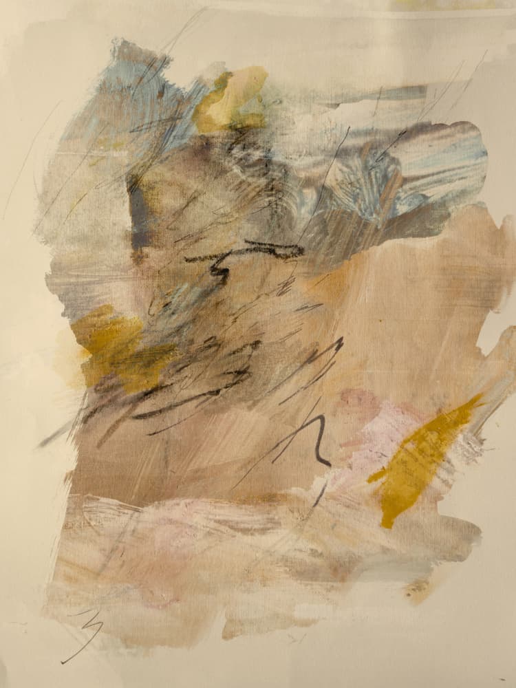 Soft Abstract Layers by Gemma Bardot — canvas wall art