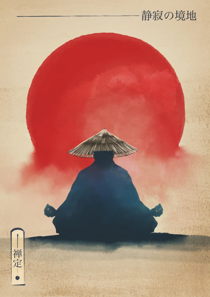 Zen Sunset Meditation by Fadil Roze — canvas wall art