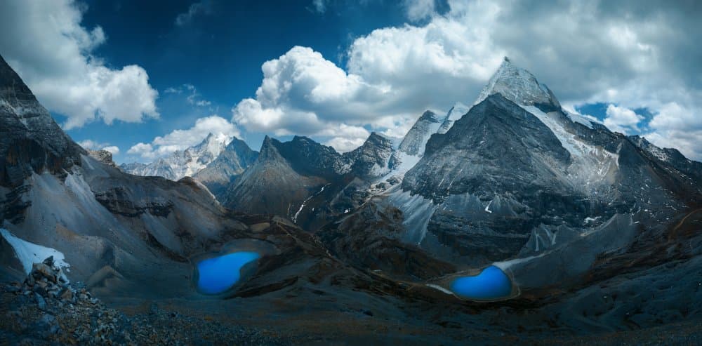 Majestic Alpine Lakes by Selions（陈磊） — canvas wall art