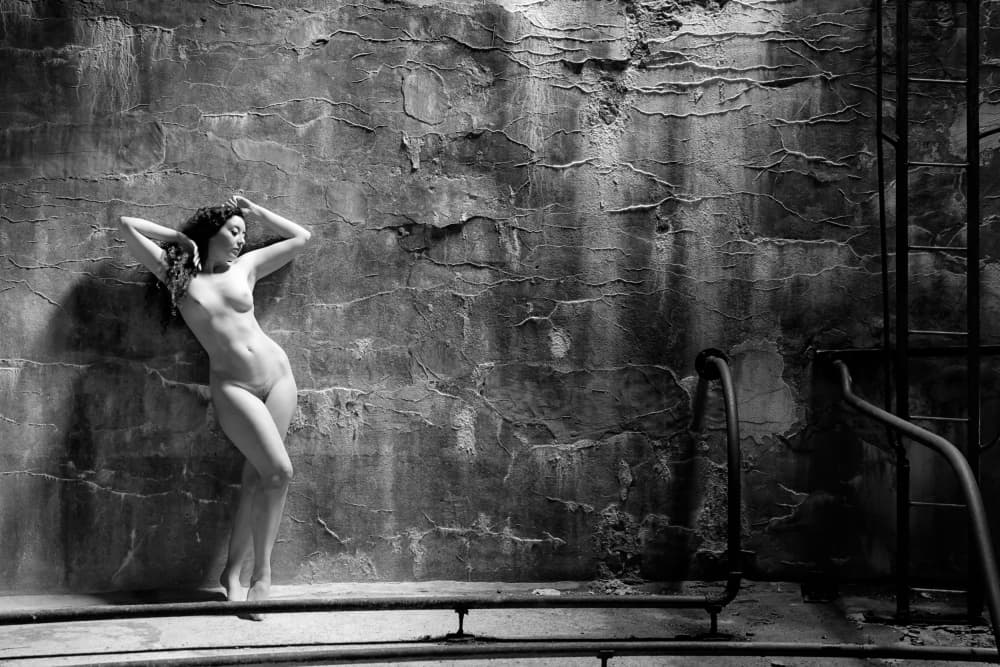Sensual Textured Nude by Bragi Kort — canvas wall art
