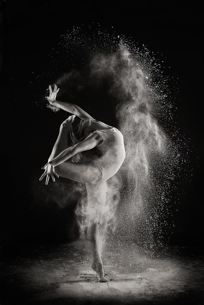Graceful Powder Dance by Shades and Light — canvas wall art