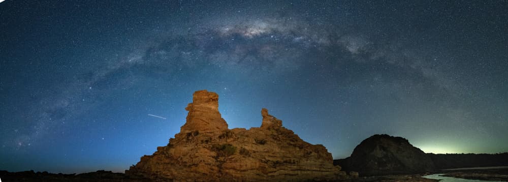 Milky Way Rock Formations by Zhaonian Zhou — canvas wall art