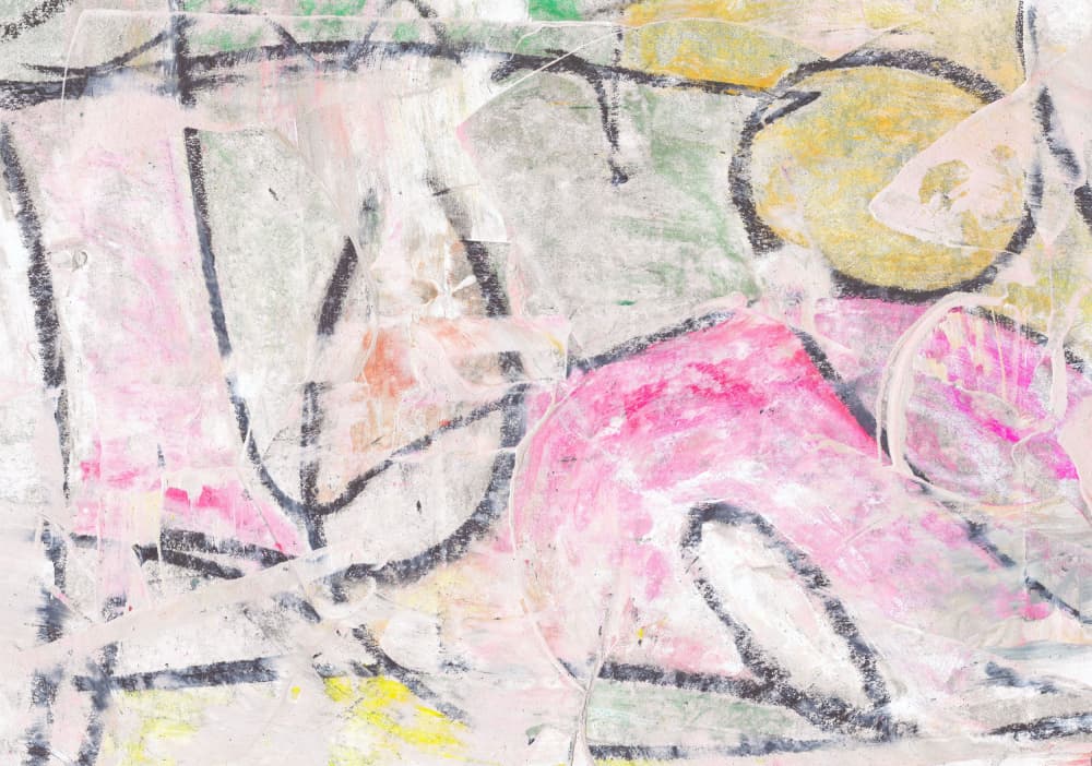 Vibrant Mixed Media Abstract by Annick — canvas wall art
