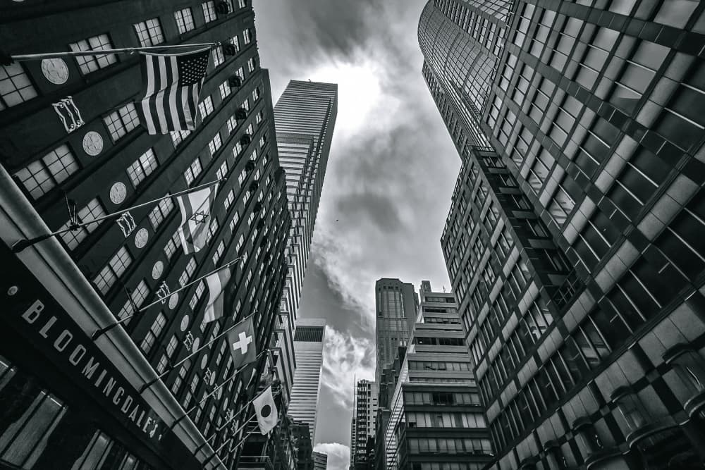 Skyscrapers And Flags by GuruShots — canvas wall art